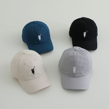 Dječja baseball kapa s izvezenim logom konja, unisex, zaštita od sunca, za vanjsku upotrebu, proljetno-jesenski stil, za djecu od 6 do 8 godina