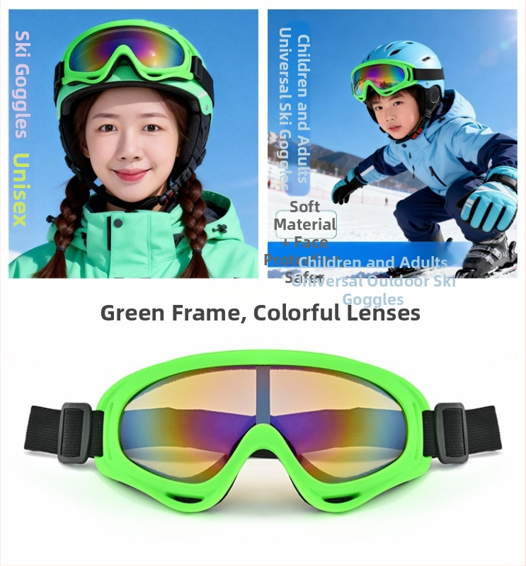 Ochelari de ski și ochelari de soare pentru zăpadă, rezistenți la vânt și călduroși pentru activități în aer liber, pentru adulți și copii