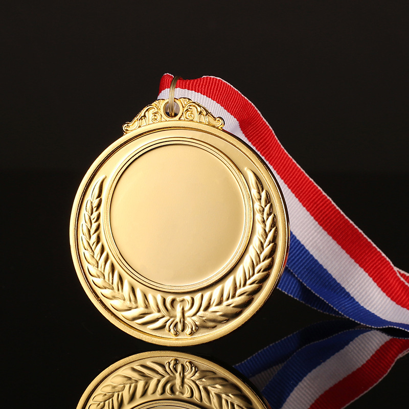 Aranyozott fém érem maratoni eseményre óvodások számára – arany, ezüst és bronz érmek