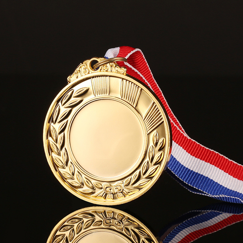 Aranyozott fém érem maratoni eseményre óvodások számára – arany, ezüst és bronz érmek