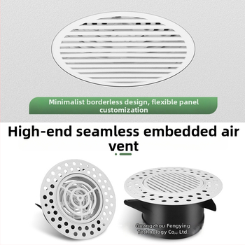 Nastaviteľný bezrámový zabudovaný vetrací otvor Ofenqi, vetracia mriežka ABS pre HVAC