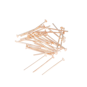 18K zlatno premazane bakrene T-pin igle za izradu nakita – metalni dodaci za DIY