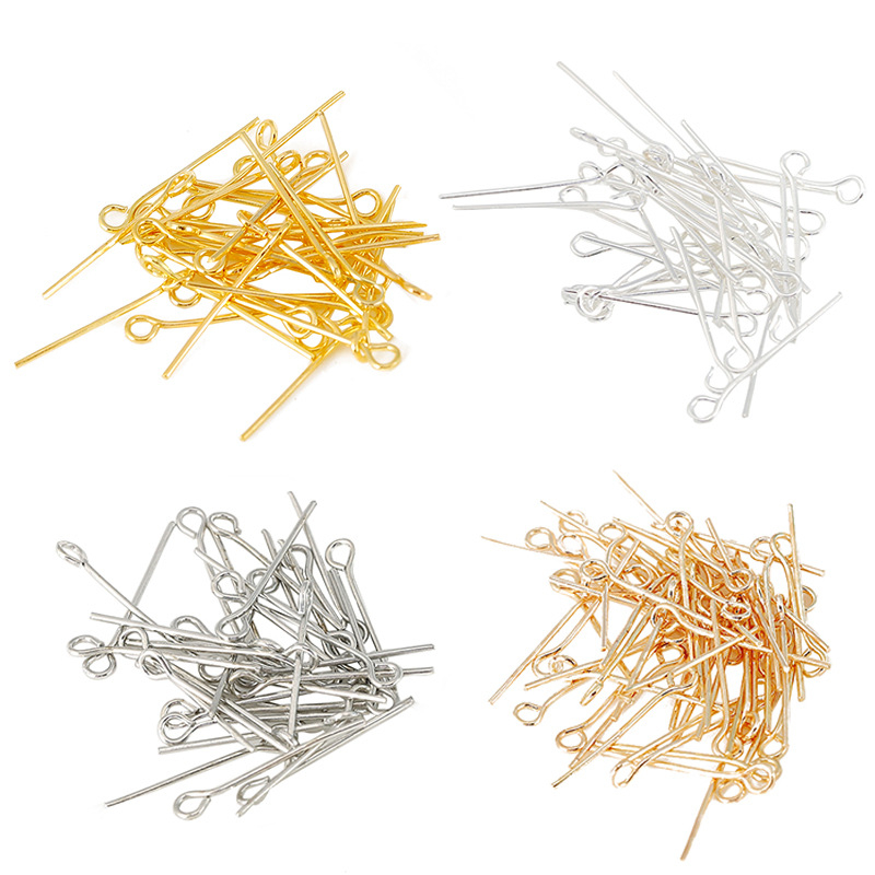18K zlatno premazane bakrene T-pin igle za izradu nakita – metalni dodaci za DIY
