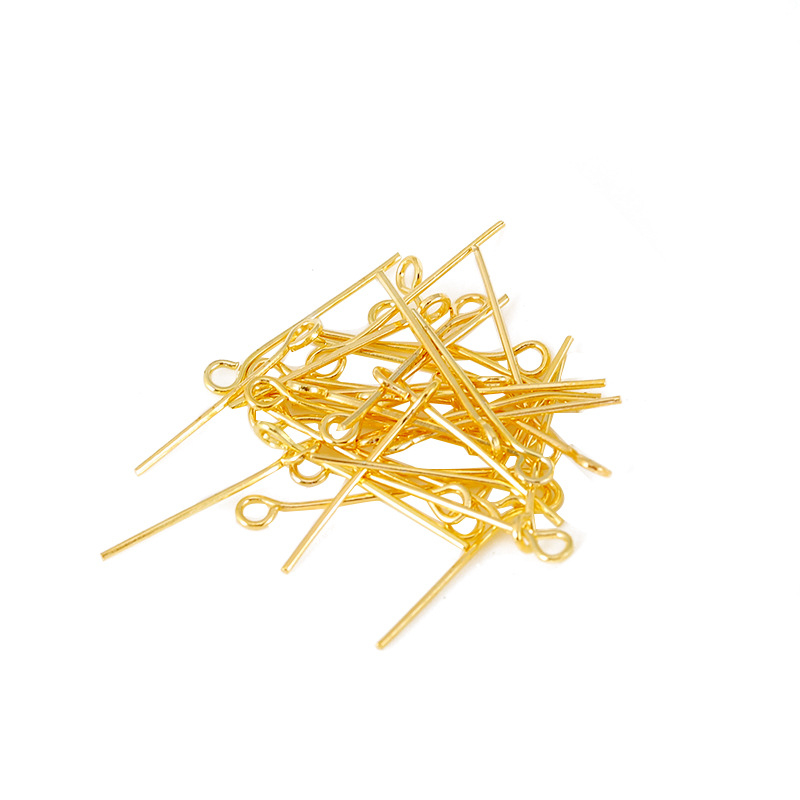 18K zlatno premazane bakrene T-pin igle za izradu nakita – metalni dodaci za DIY