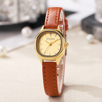 Kyoju Kqn220 Ženski sat s malim brojčanikom, vintage minimalističkog stila, kvarc, PU remen, metalno kućište