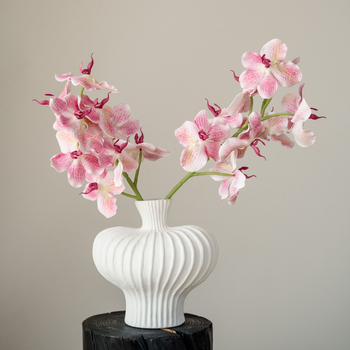 Umjetni buket s 9 glavica Phalaenopsis orhideje, realističan dodir, dekorativno cvijeće za stol i vjenčanje