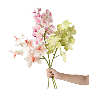 Umjetni buket s 9 glavica Phalaenopsis orhideje, realističan dodir, dekorativno cvijeće za stol i vjenčanje