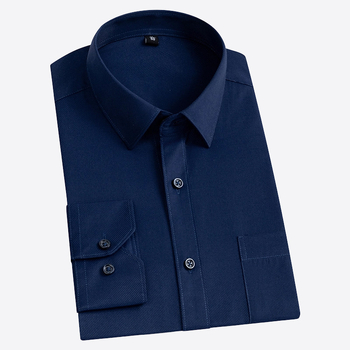Nova muška košulja od jednobojnog twill materijala, poslovno-opuštajući stil, dugi rukav, jesen, opušten kroj