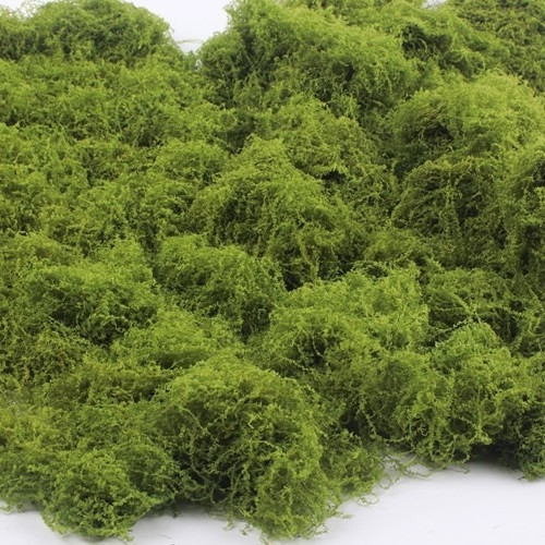 Umjetna mahovina za mikropejzažnu dekoraciju: dekorativna mahovina za travu, bonsai i posude.
