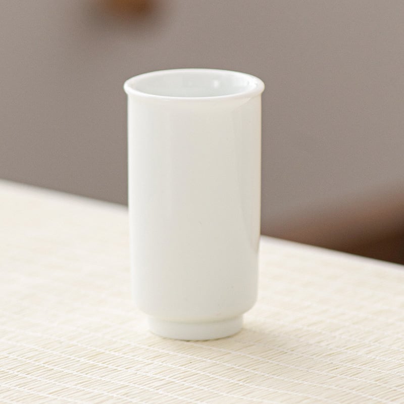 Oolong teás készlet művészi kialakítású aromás pohárral, lila agyagból készült teázó eszközök és fehér porcelán