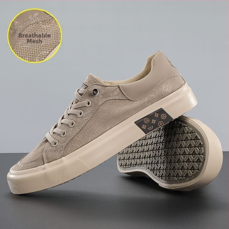 Tavaszi légáteresztő férfi vászoncipők, könnyű mindennapi sneakers