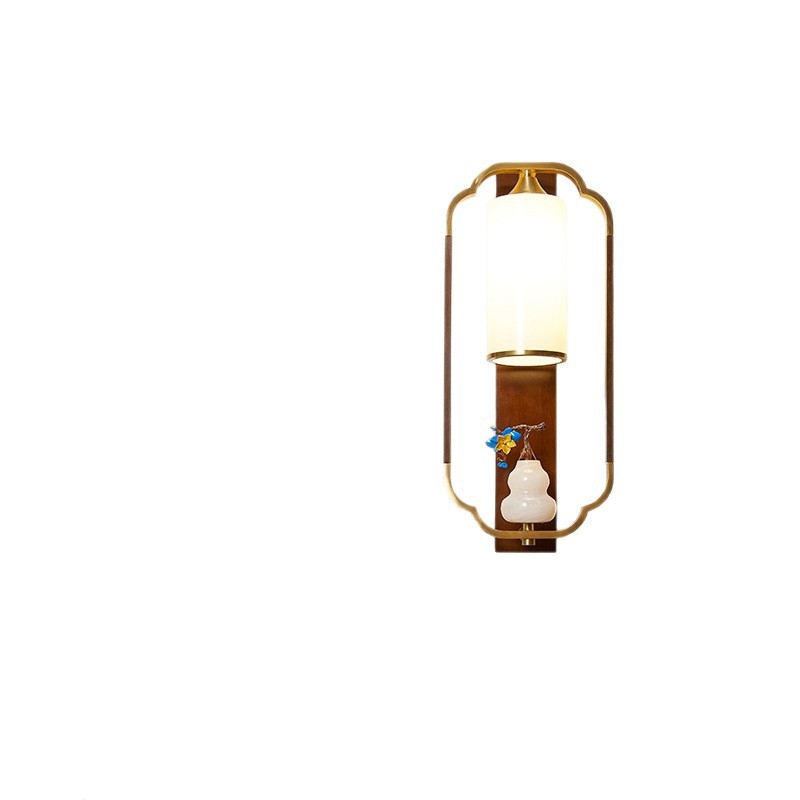 Nová nástenná lampa v čínskom štýle do nočného kútika a obývacej izby s kaligrafickým pozadím