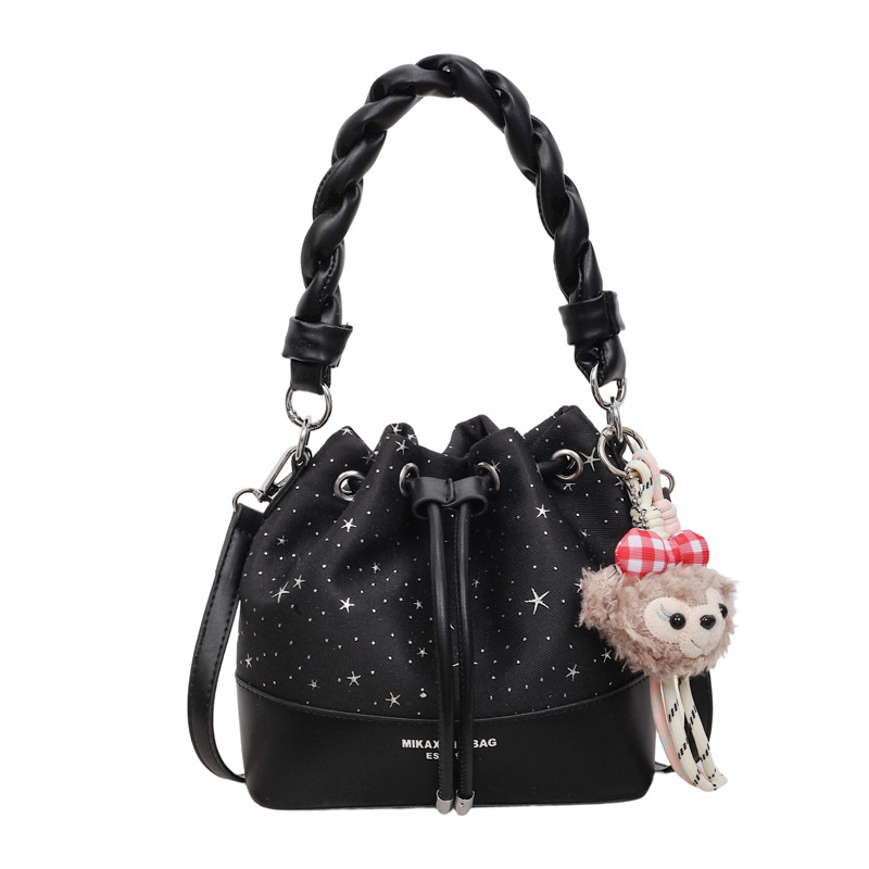 2026 moderna ženska bucket torba – crossbody torba, teksturirana PU koža, XL veličina