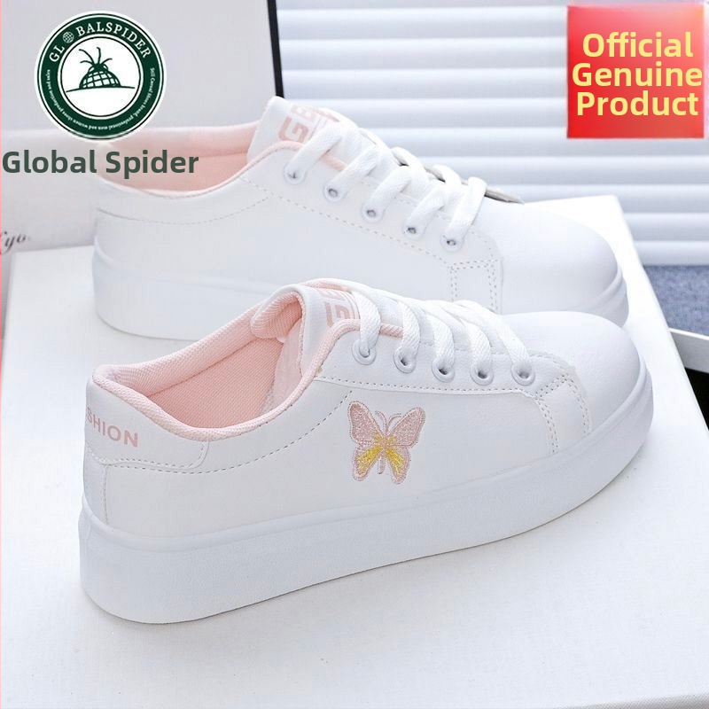 Global Spider Γυναικείες Παπούτσια Μαύρο-Ροζ 226 Νέο Μοντέλο, Κορεατικού Στυλ Μόδας, Casual, Με φαρδιά σόλα για αύξηση ύψους, Άνετα Αθλητικά Παπούτσια