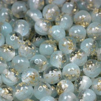 12 mm smola kuglice sa glitterom i zlatnom folijom, okrugle perle s motivom zvjezdano neba za DIY narukvice, lanac za mobitel i privjesak za auto – dodatni materijal