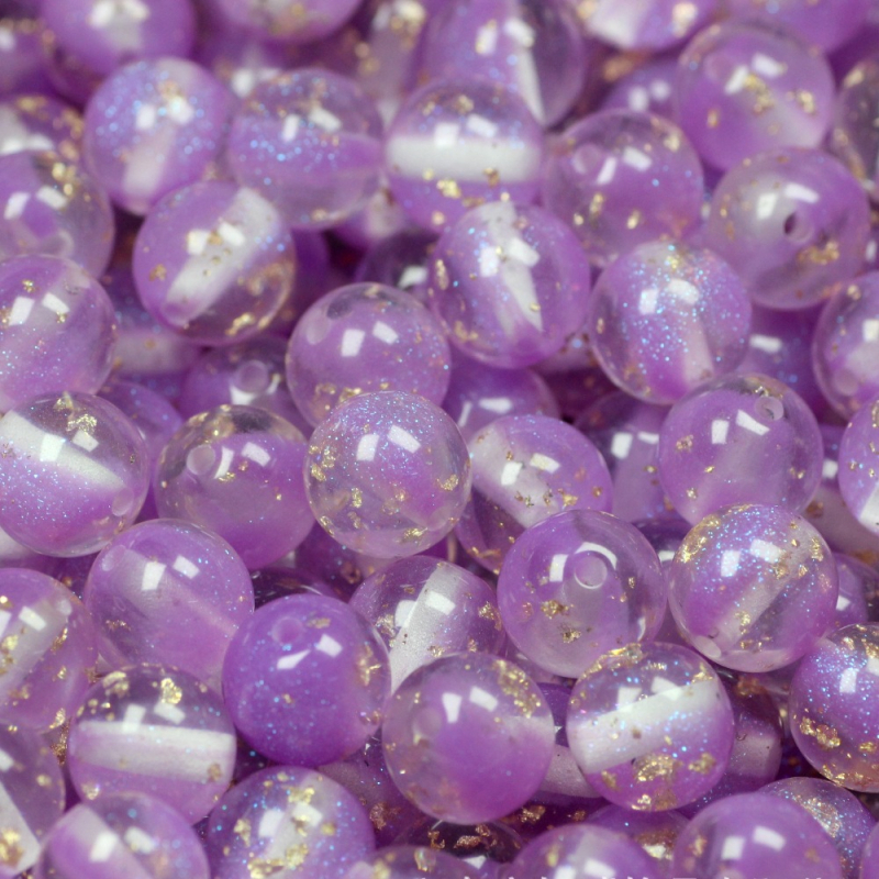12 mm smola kuglice sa glitterom i zlatnom folijom, okrugle perle s motivom zvjezdano neba za DIY narukvice, lanac za mobitel i privjesak za auto – dodatni materijal