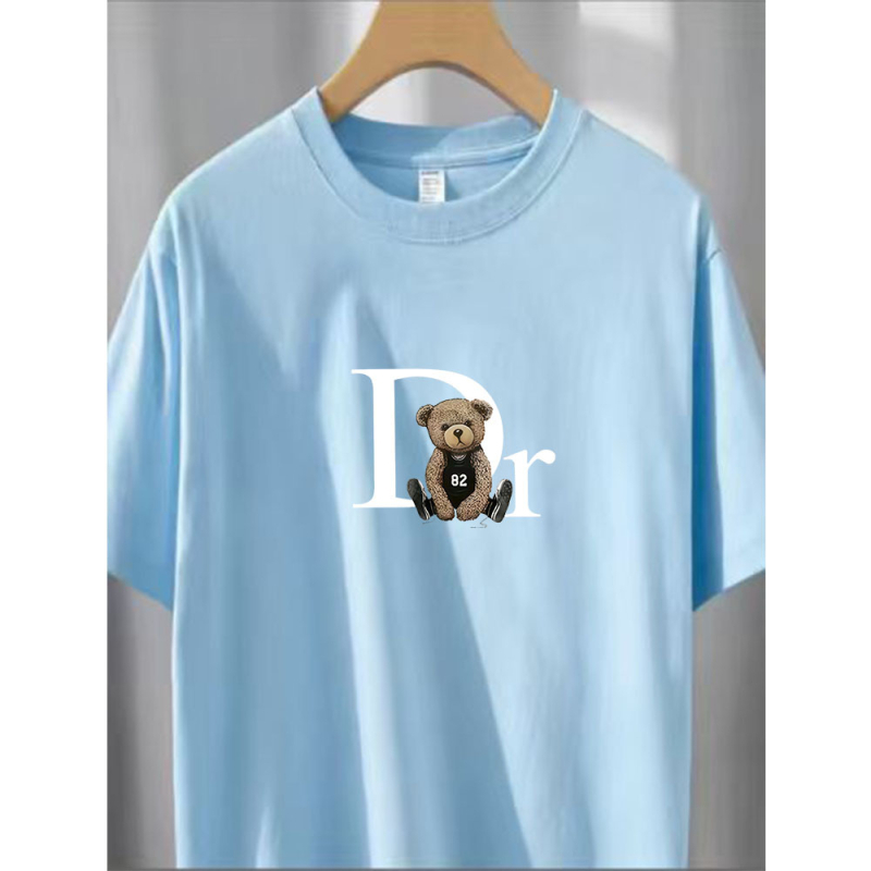 Unisex pamukasta majica kratkih rukava s okruglim izrezom, lagan kroj, karikaturni print