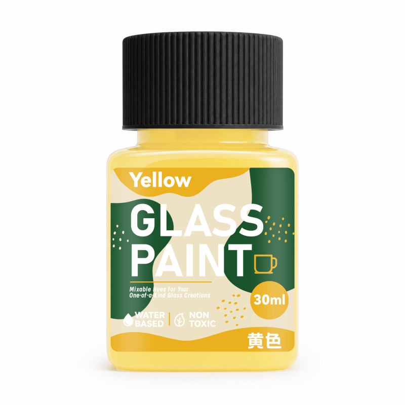 Σετ διαφανών χρωμάτων για γυαλί, 30 ml, για DIY γκράφιτι σε γυάλινη επιφάνεια, γραμμές και γκουάς