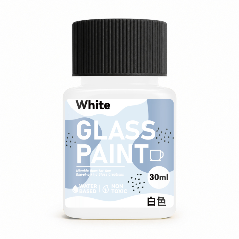 Σετ διαφανών χρωμάτων για γυαλί, 30 ml, για DIY γκράφιτι σε γυάλινη επιφάνεια, γραμμές και γκουάς