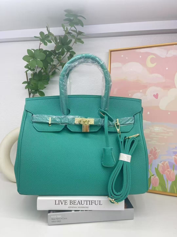 Geantă de damă cu textură lychee și finisaj platinat, nou model de modă, geantă mare în stil Kelly, pentru umăr sau crossbody, potrivită miresei