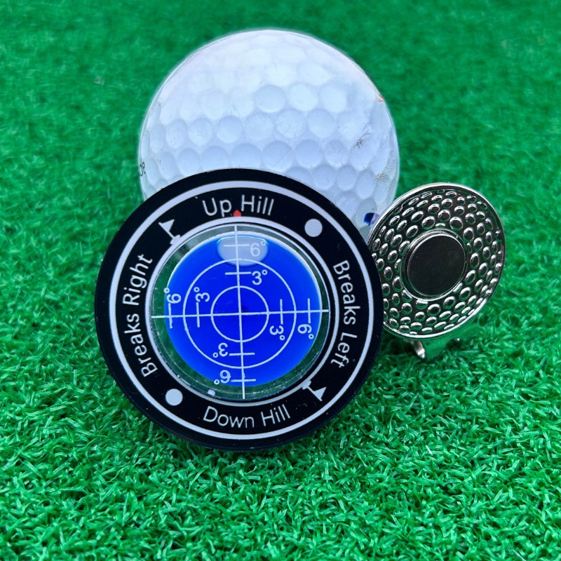Golf sapka szintező klipsz – vízszintes és dőlésszög mérésére