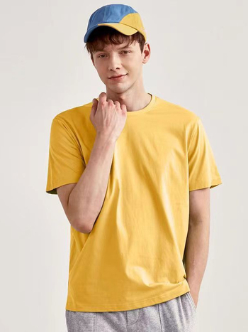 Muji-stil muška ljetna T-shirt s kratkim rukavima, bijela, okrugli izrez, casual