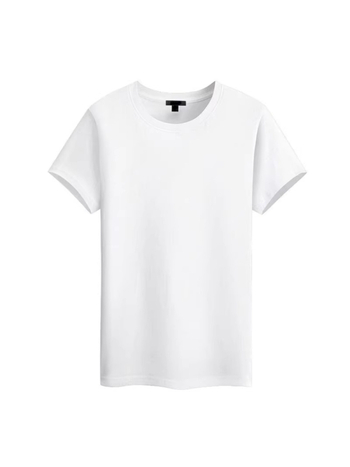 Muji-stil muška ljetna T-shirt s kratkim rukavima, bijela, okrugli izrez, casual