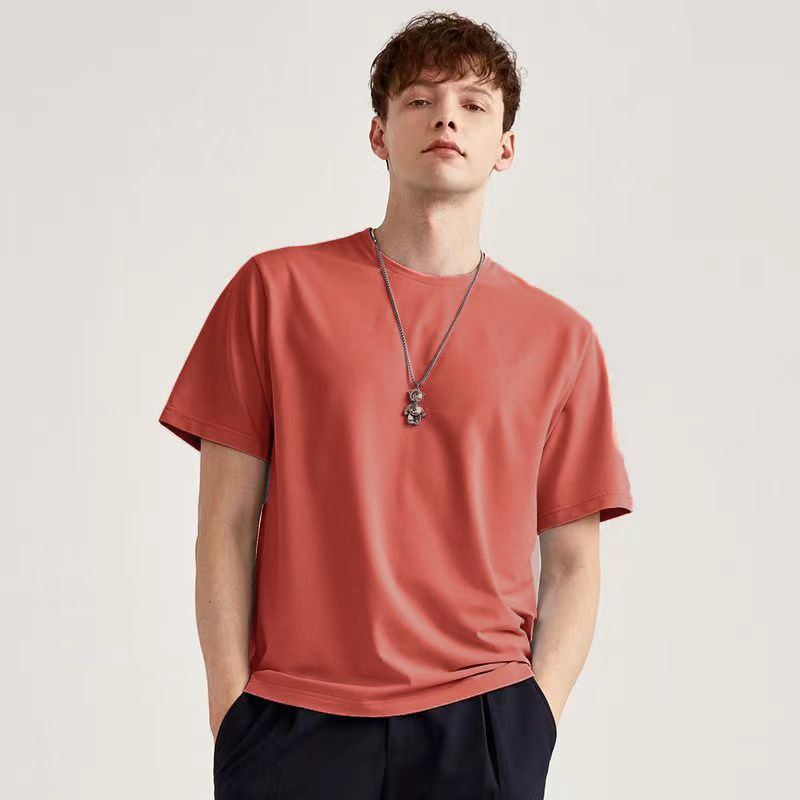 Muji-stil muška ljetna T-shirt s kratkim rukavima, bijela, okrugli izrez, casual