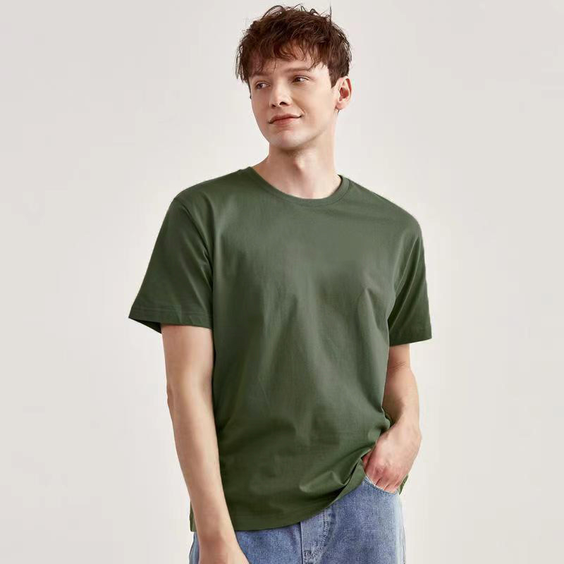 Muji-stil muška ljetna T-shirt s kratkim rukavima, bijela, okrugli izrez, casual