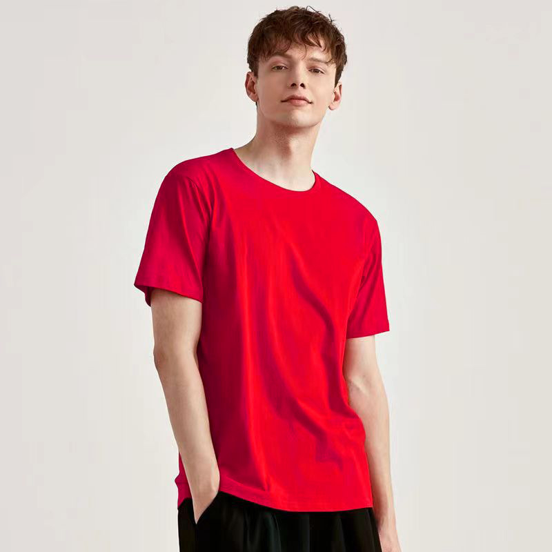Muji-stil muška ljetna T-shirt s kratkim rukavima, bijela, okrugli izrez, casual