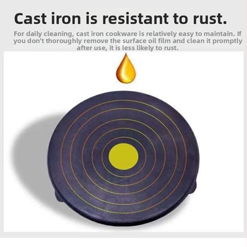 Винтидж чугунен тиган за палачинки, стил Шандонг, домашна употреба, без покритие