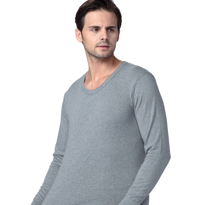 Top de bază din bumbac 100%, subțire, croială lejeră, guler rotund