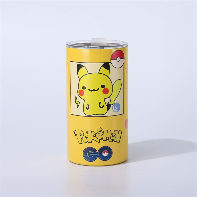 Rozsdamentes acélból készült termosz kávés pohár szívószállal, hordozható és elegáns, melegen tartja vagy hideget.