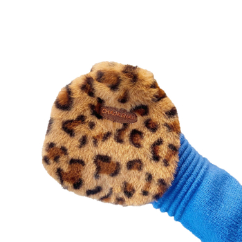 Zimná termofľaša s leopardím vzorom, prémiová plyšová, prenosná
