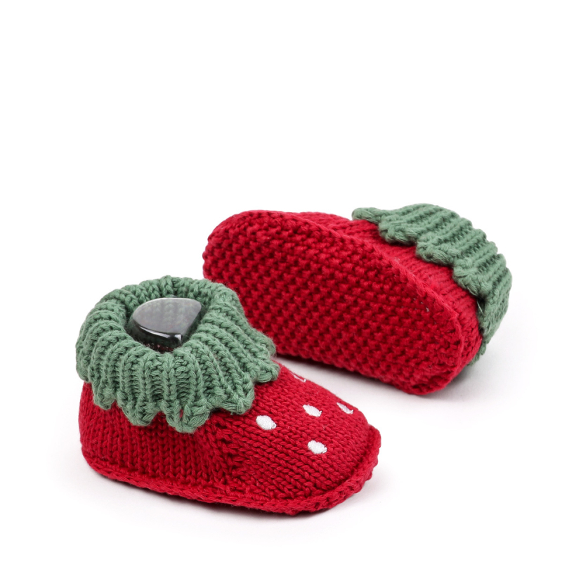 Pantofi de bebeluș cu model desen animat, tricot din lână, moi și confortabili, 0–3 luni