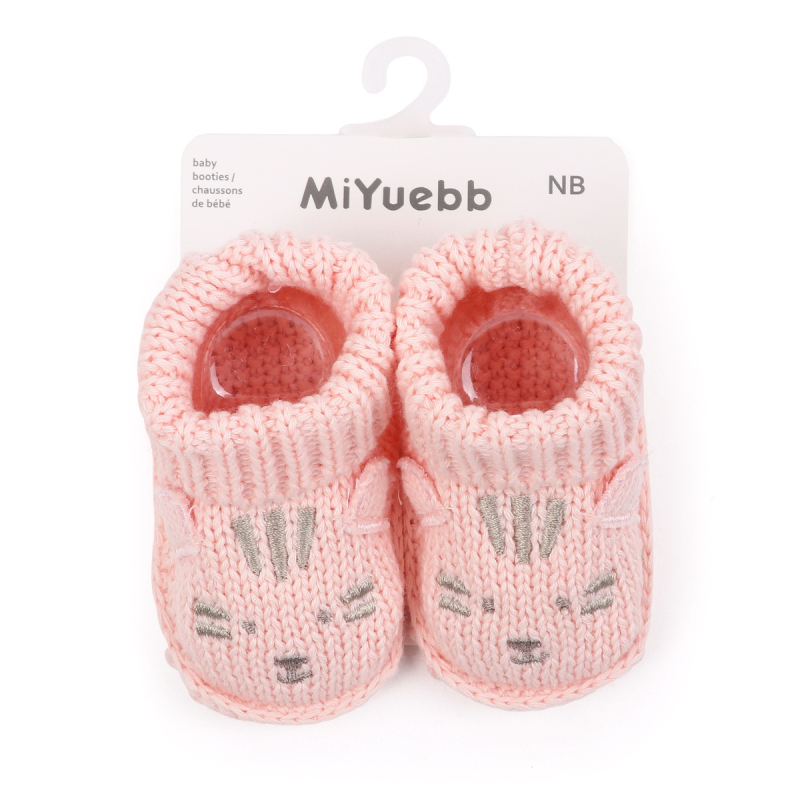 Pantofi de bebeluș cu model desen animat, tricot din lână, moi și confortabili, 0–3 luni