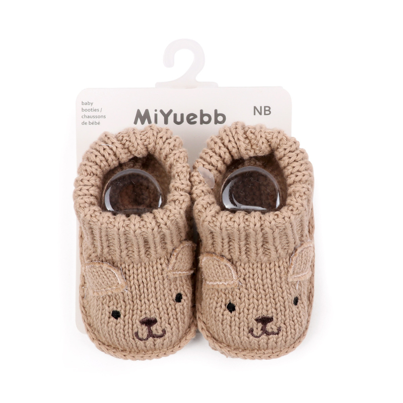 Pantofi de bebeluș cu model desen animat, tricot din lână, moi și confortabili, 0–3 luni