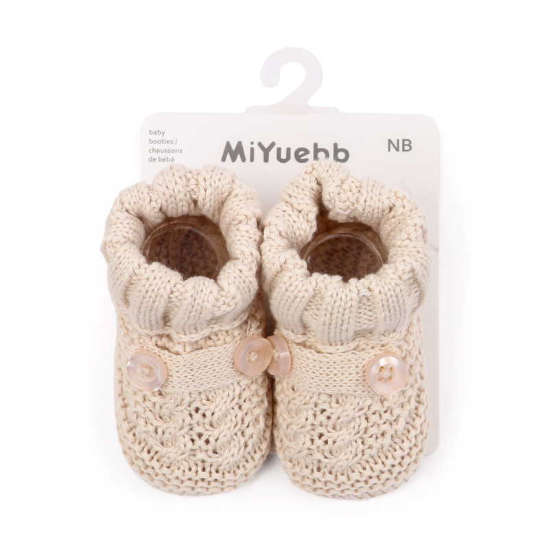 Pantofi de bebeluș cu model desen animat, tricot din lână, moi și confortabili, 0–3 luni