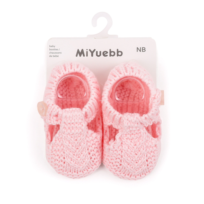Pantofi de bebeluș cu model desen animat, tricot din lână, moi și confortabili, 0–3 luni