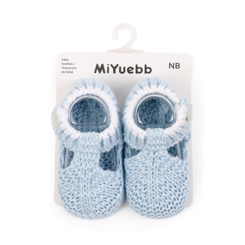 Pantofi de bebeluș cu model desen animat, tricot din lână, moi și confortabili, 0–3 luni
