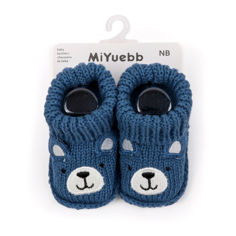 Pantofi de bebeluș cu model desen animat, tricot din lână, moi și confortabili, 0–3 luni