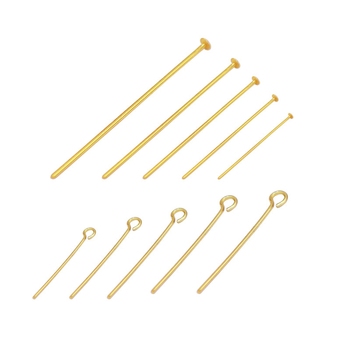 Kopper premazan 18K zlatnog tona, perle igle s T-oblikom, žica 0,7 mm, DIY komponente za nakit