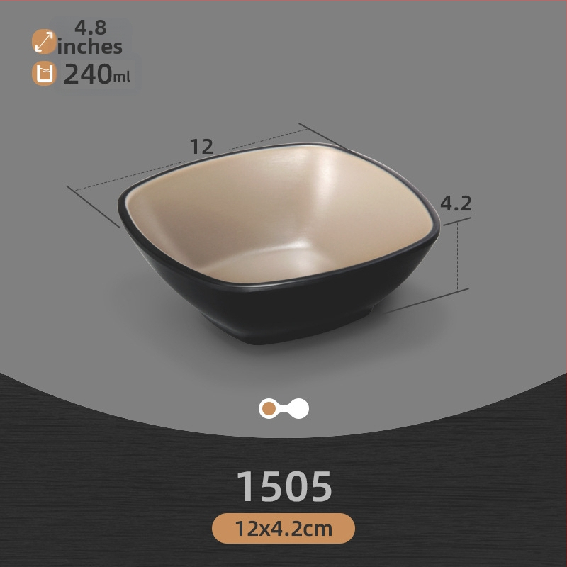 Miska na melamínové rezance, veľká, na ramen a mala tang, miska na polievku podobná porcelánu, hovädzí ramen a ryžové rezance