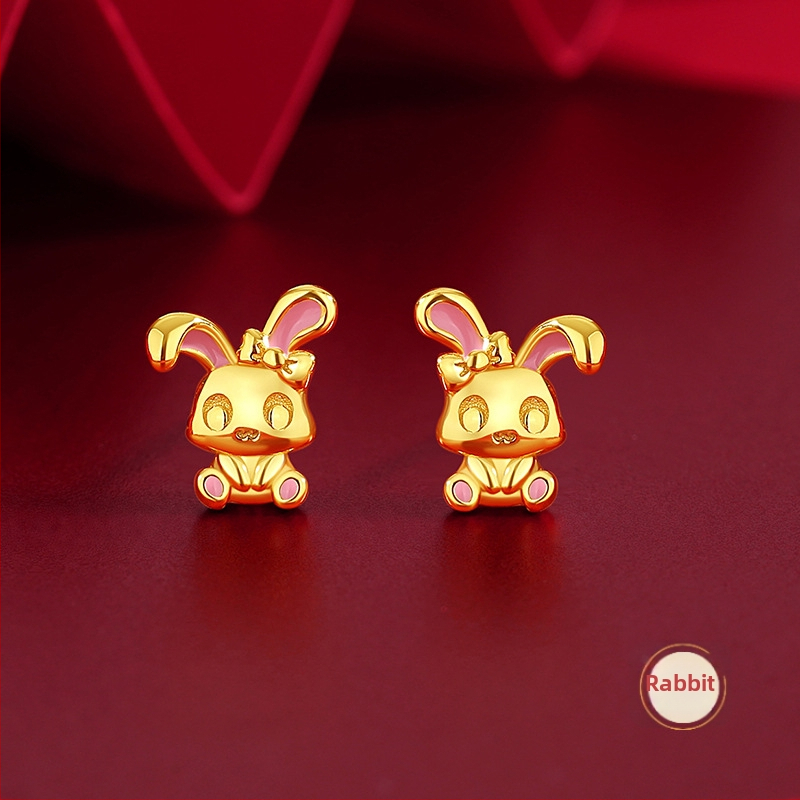 TiChia – Cercei originali cu zodiacul celor doisprezece pentru femei, argint 925, stil chinezesc, semnul calului