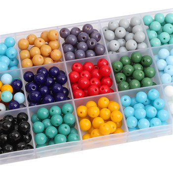 8 mm staklene jednobojne retro okrugle perle za DIY nakit – slobodne perle za narukvice i ogrlice