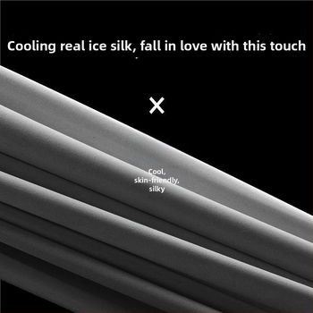 Laza szabású férfi karvédő ujjatlan, UV-védelem, Ice Silk anyagból, kültéri nyárra