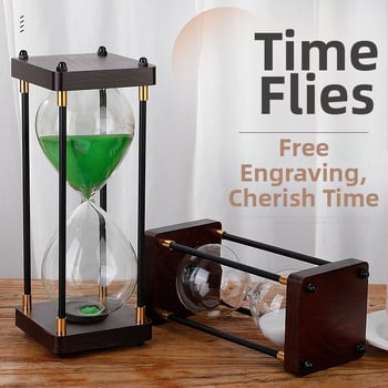 Clepsidră retro, ornament pentru birou, timer de 30/60 minute, decor de masă creativ, cadou pentru Ziua Îndrăgostiților Chineze