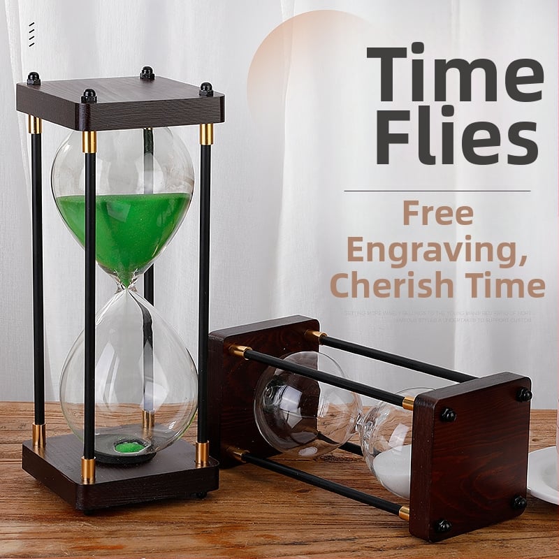 Clepsidră retro, ornament pentru birou, timer de 30/60 minute, decor de masă creativ, cadou pentru Ziua Îndrăgostiților Chineze
