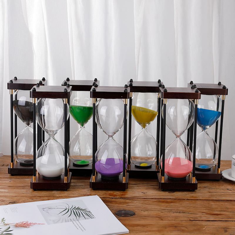 Clepsidră retro, ornament pentru birou, timer de 30/60 minute, decor de masă creativ, cadou pentru Ziua Îndrăgostiților Chineze