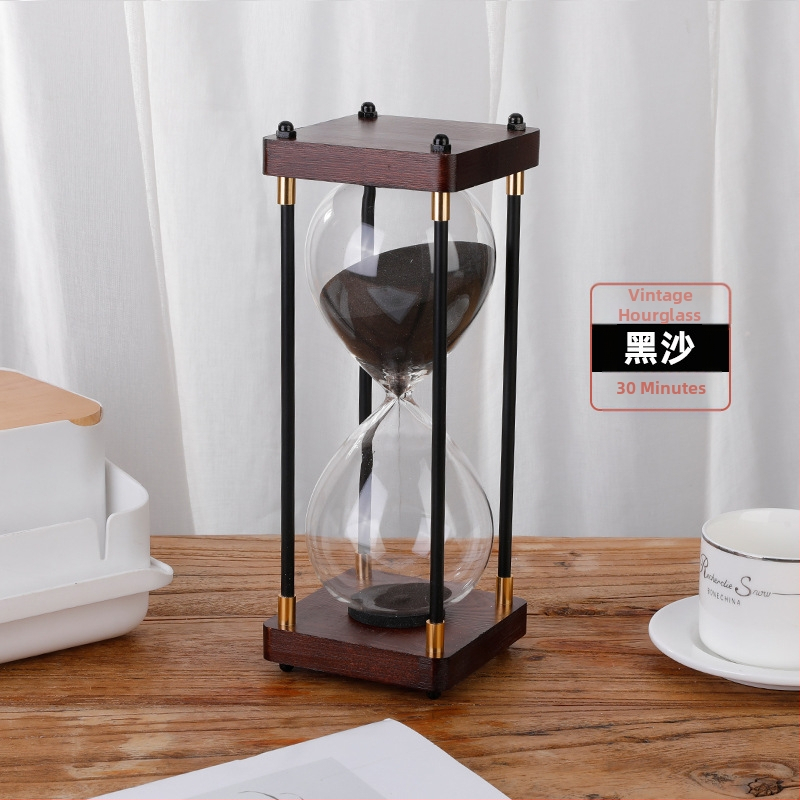 Clepsidră retro, ornament pentru birou, timer de 30/60 minute, decor de masă creativ, cadou pentru Ziua Îndrăgostiților Chineze